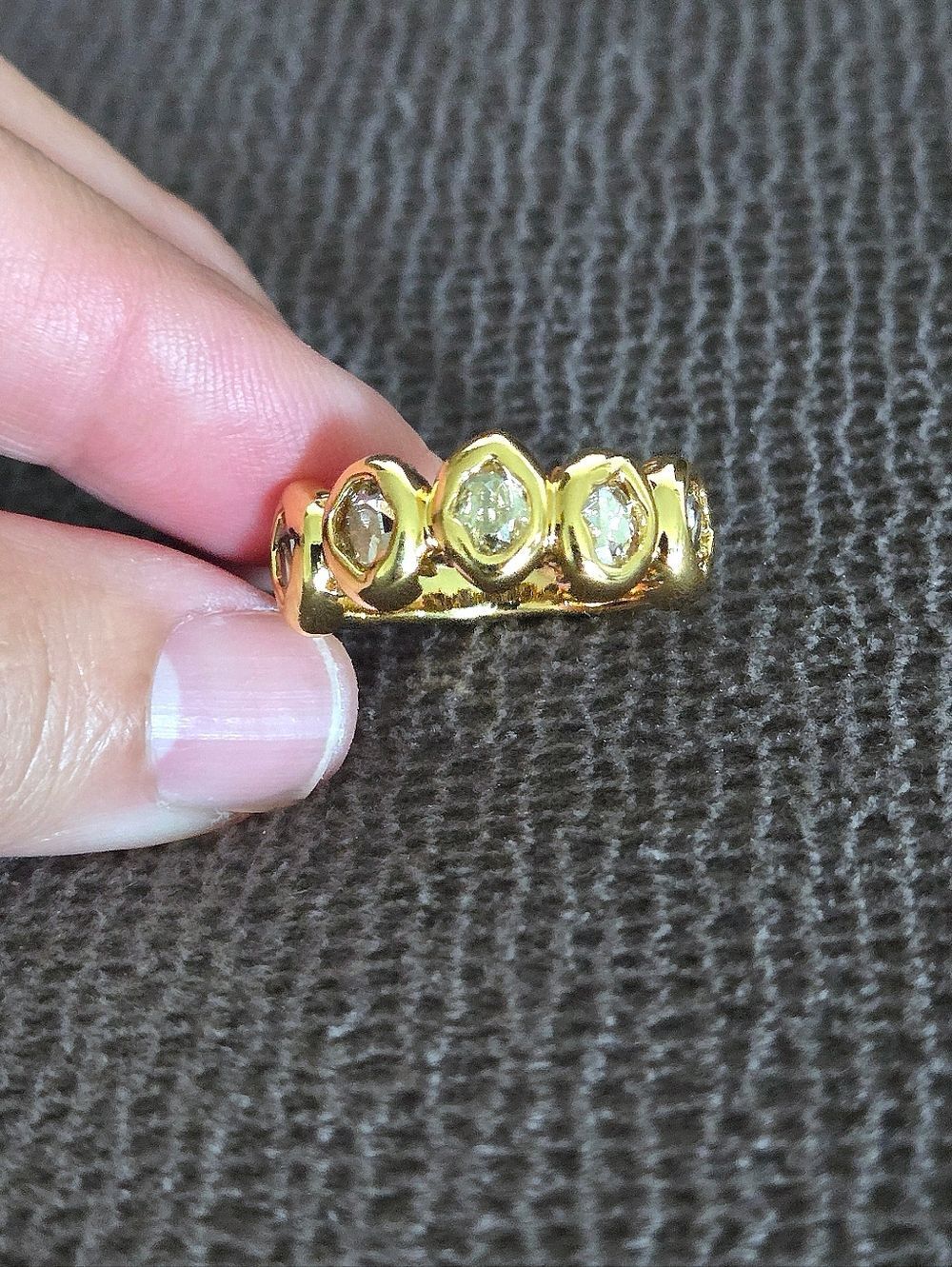 ✨️HP✨️ Alexis Bittar Molten Gold💛 with Clear Crystals💎 Ring💍 - NWT - Picture 12 of 16